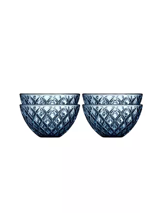 LYNGBY GLAS | Schale 4tlg. 12cm SORRENTO Blau | 